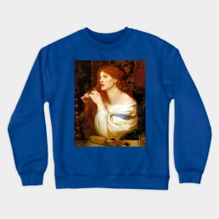 Aurelia (Fazio's Mistress) - Dante Gabriel Rossetti Crewneck Sweatshirt